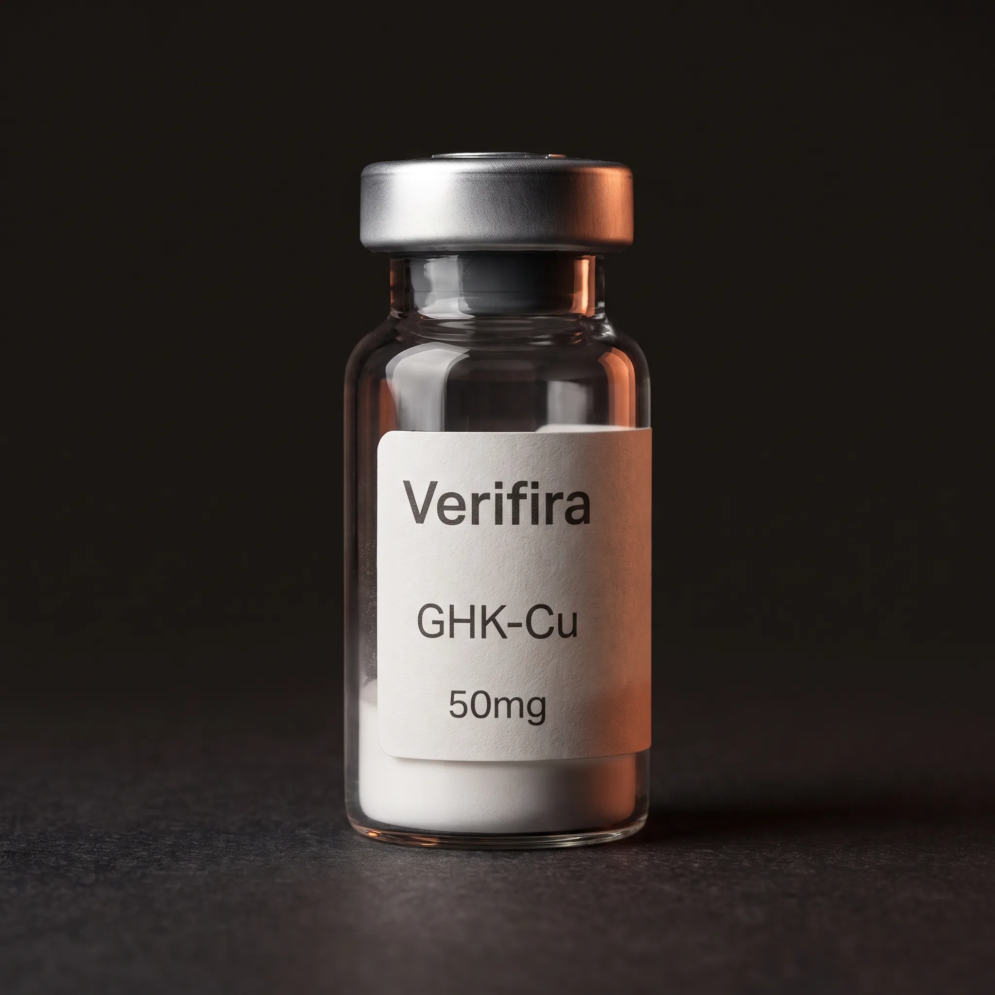 GHK-Cu research peptide vial
