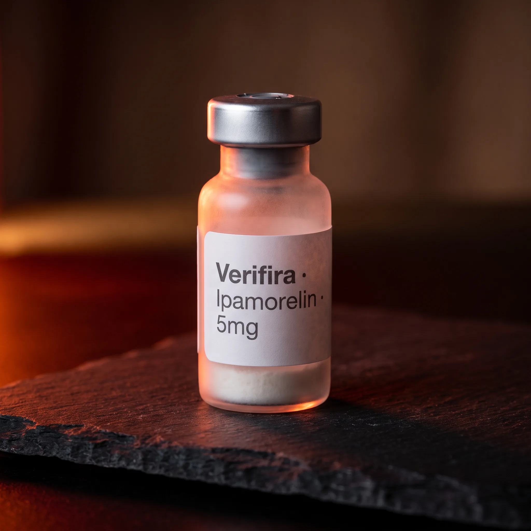 Ipamorelin research peptide vial Verifira