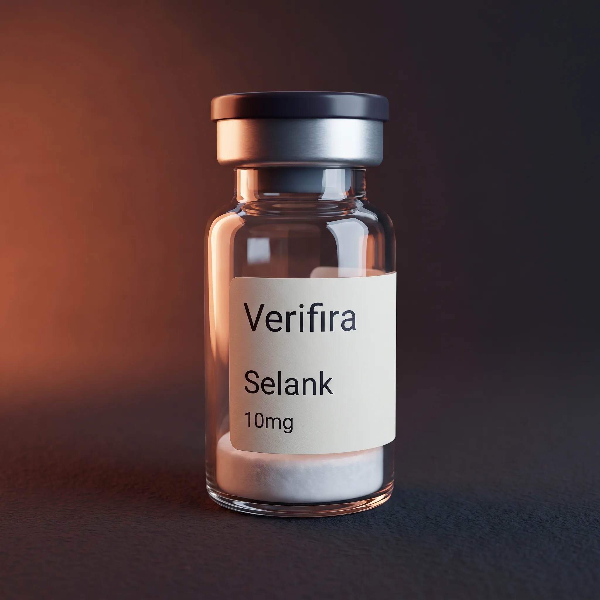 Selank research peptide vial