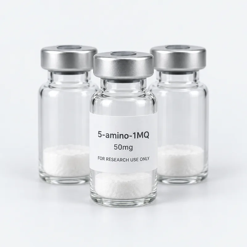A pack of 10 vials of 5-amino-1MQ 50mg