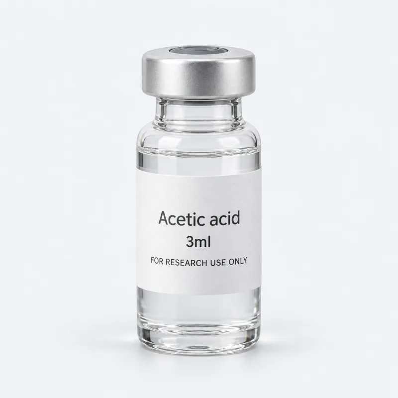 A pack of 10 vials of Acetic acid 3ml
