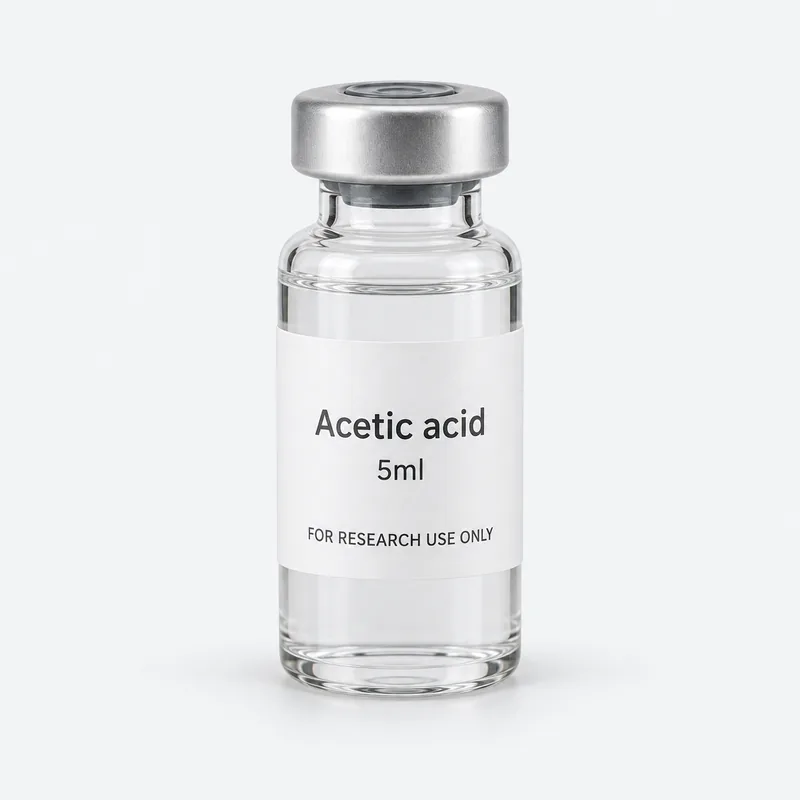 A pack of 10 vials of Acetic acid 5ml