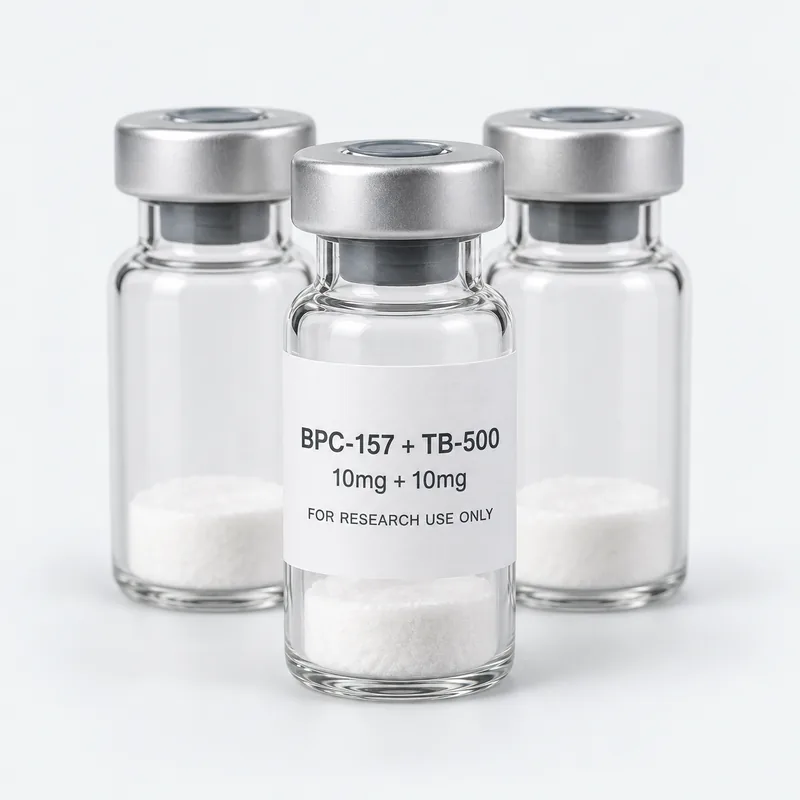 A pack of 10 vials of BPC-157 + TB-500 10mg + 10mg