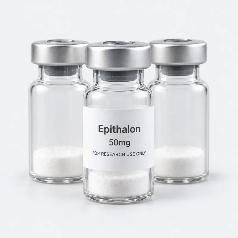 A pack of 10 vials of Epithalon 50mg