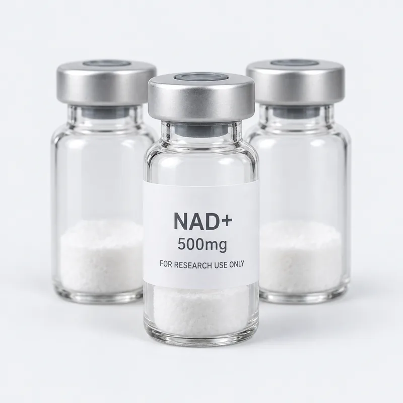 A pack of 10 vials of NAD+ 500mg