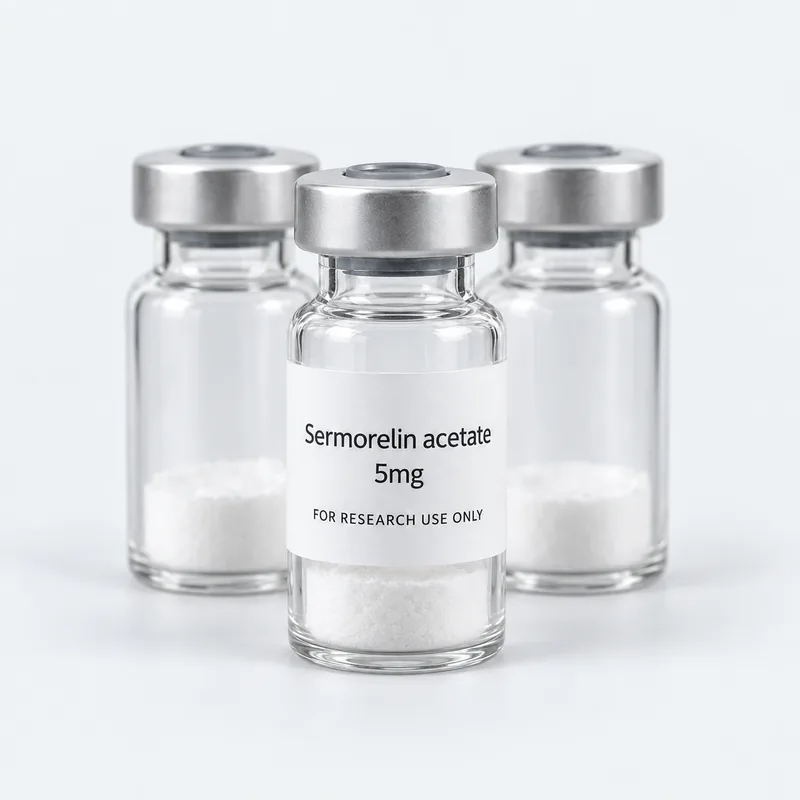 A pack of 10 vials of Sermorelin acetate 5mg