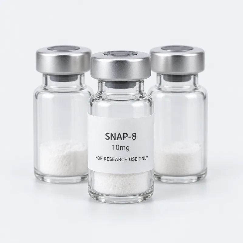 A pack of 10 vials of SNAP-8 10mg
