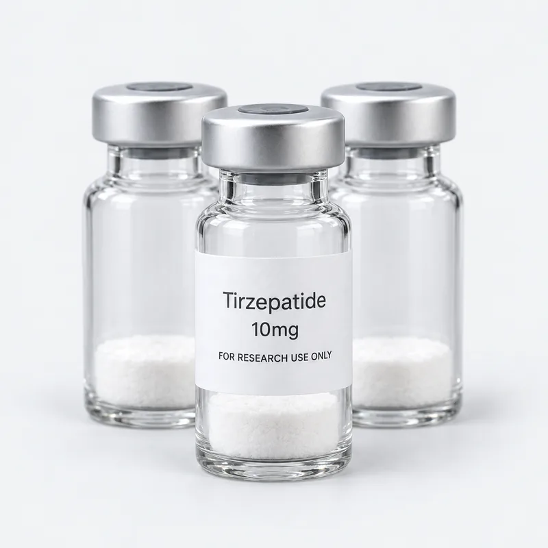 A pack of 10 vials of Tirzepatide 10mg