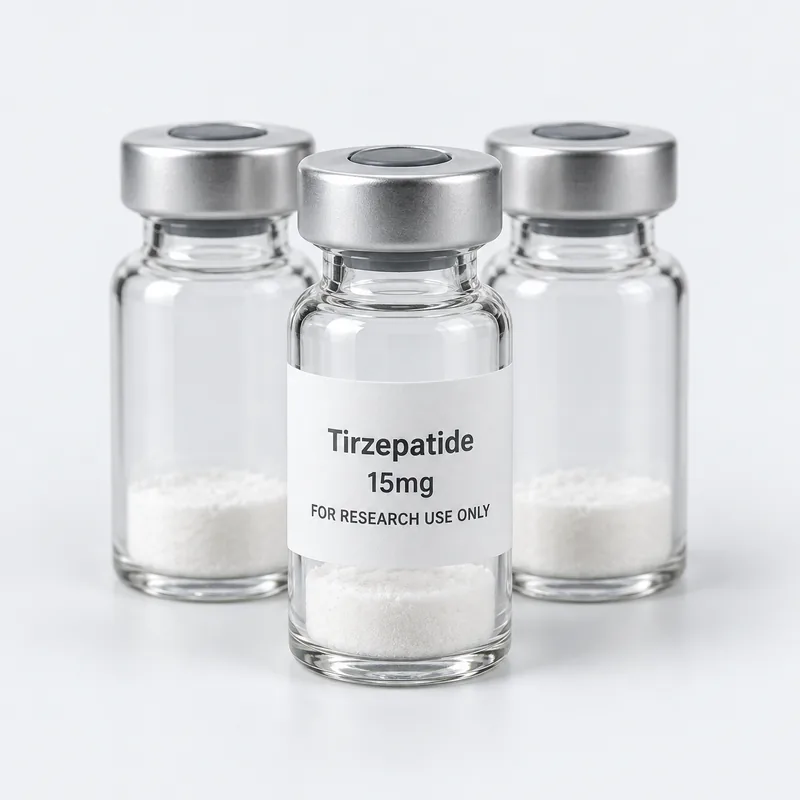 A pack of 10 vials of Tirzepatide 15mg