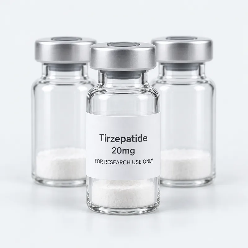 A pack of 10 vials of Tirzepatide 20mg