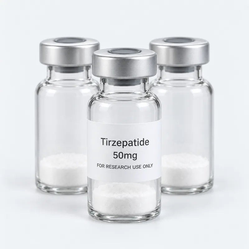 A pack of 10 vials of Tirzepatide 50mg