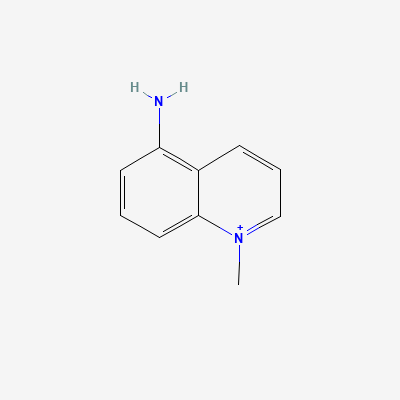 Chemical structure depiction of 5-amino-1MQ, from PubChem compound 950107
