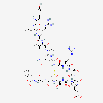 Chemical structure depiction of AOD-9604, from PubChem compound 71300630