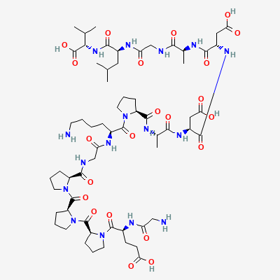 Chemical structure depiction of BPC-157, from PubChem compound 9941957