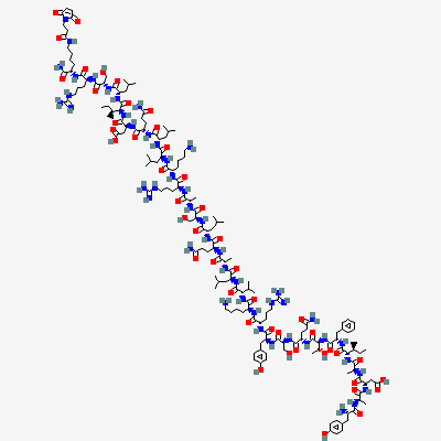 Chemical structure depiction of CJC-1295 with DAC, from PubChem compound 91971820