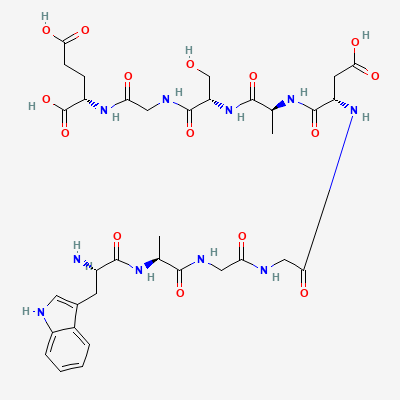 Chemical structure depiction of DSIP, from PubChem compound 68816