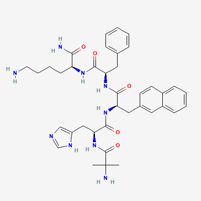 Chemical structure depiction of Ipamorelin, from PubChem compound 9831659