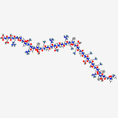 Chemical structure depiction of LL-37, from PubChem compound 16198951