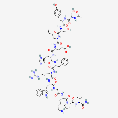 Chemical structure depiction of Melanotan 1, from PubChem compound 16197727