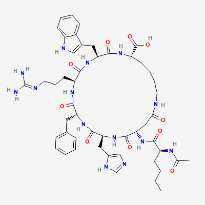 Chemical structure depiction of PT-141, from PubChem compound 9941379