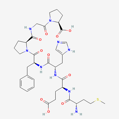 Chemical structure depiction of Semax, from PubChem compound 9811102