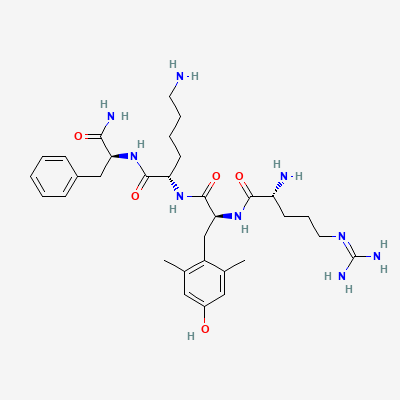 Chemical structure depiction of SS-31, from PubChem compound 11764719