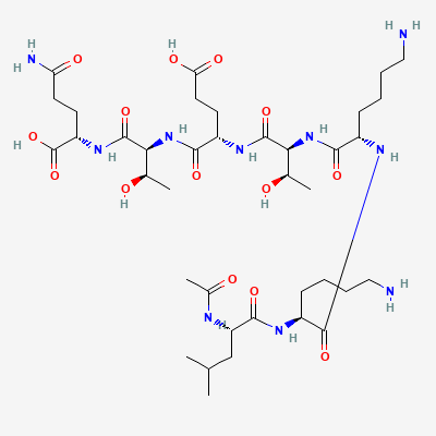 Chemical structure depiction of TB-500, from PubChem compound 62707662