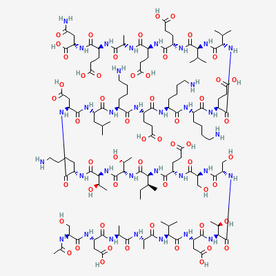 Chemical structure depiction of Thymosin Alpha-1, from PubChem compound 16130571